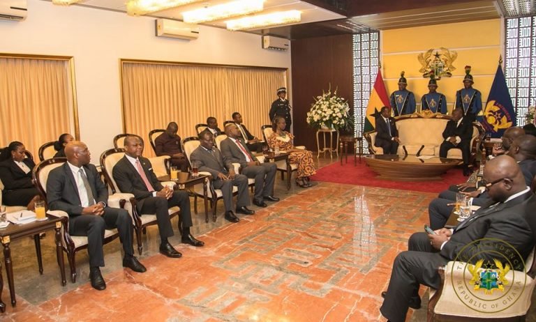 Akufo-Addo Recieves Letters of Credence From 5 Envoys at Jubilee House