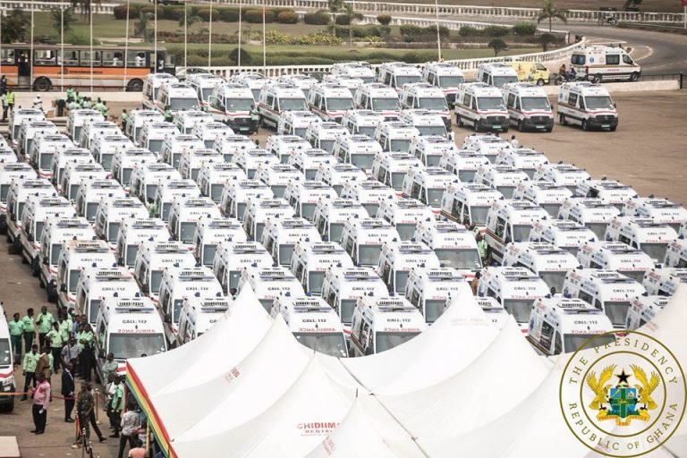 Akufo-Addo Commissions 307 ambulances to 275 constituencies