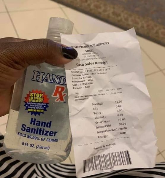 Hand Sanitizer Prices up