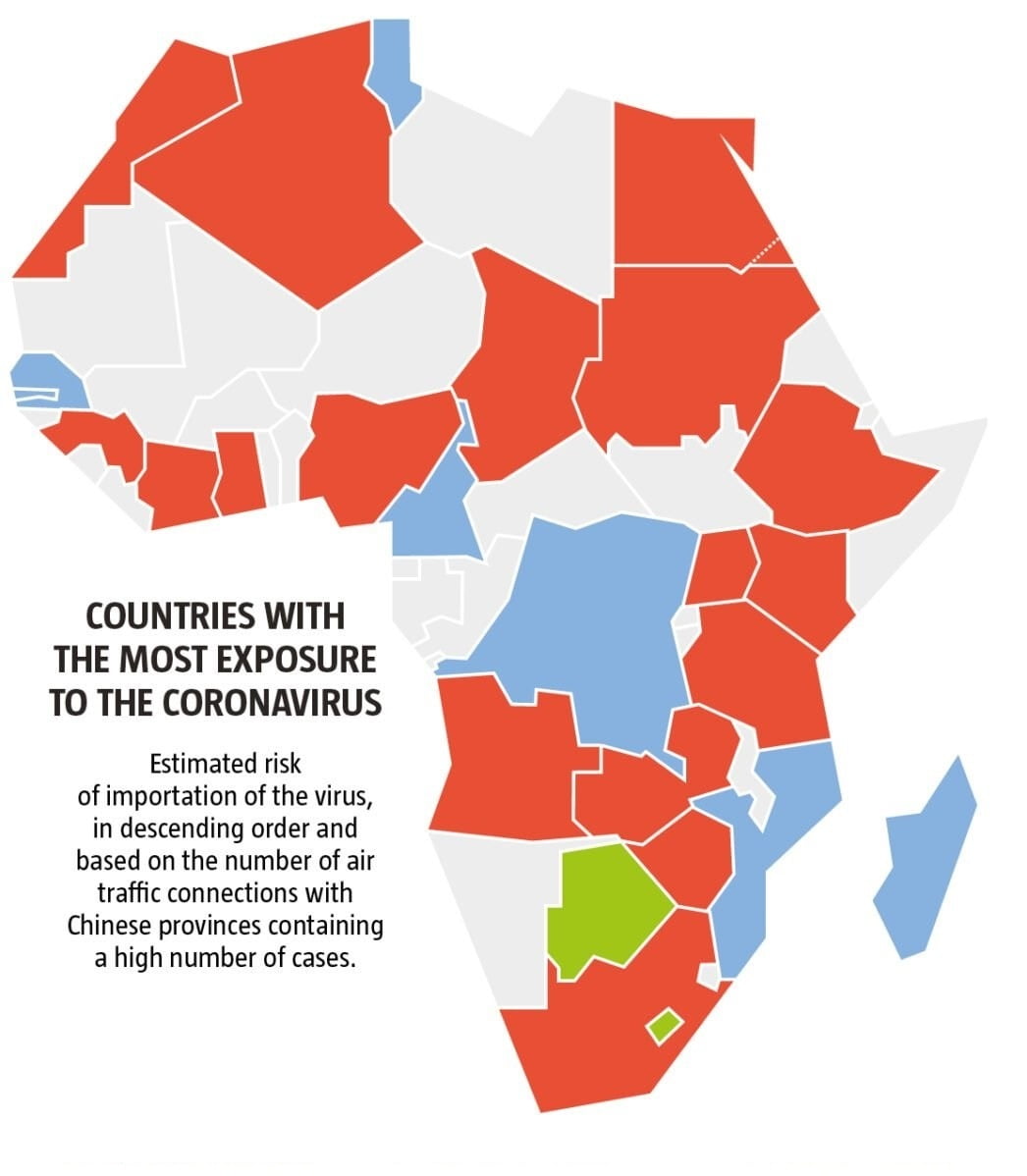 Coronavirus statistics for Africa
