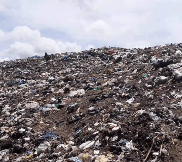 illegal dumping site