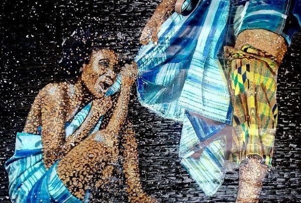 ARTS STOP RAPE!!! LANTO ASAZIME EDUCATES PUBLIC THROUGH ART PIECE.