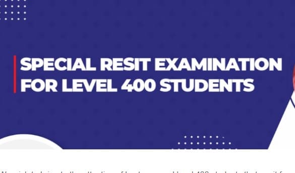 University of Education Resit exams