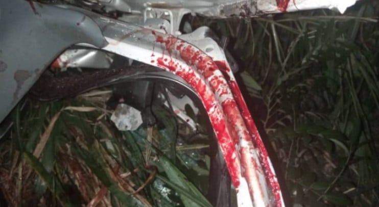 At least one person has died with seven others injured in a fatal accident on the Nkawkaw stretch of the Accra-Kumasi highway of the Eastern Region.