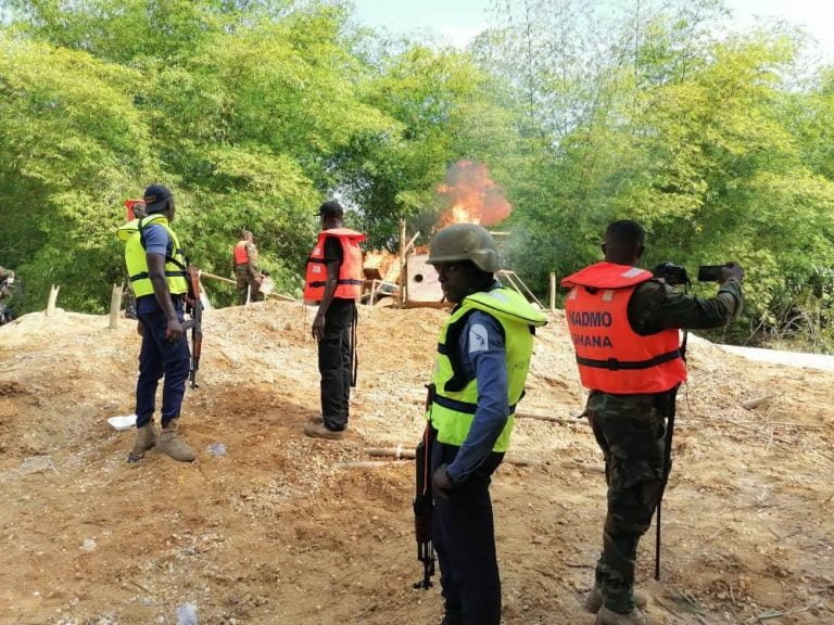 Pictures of 200 soldiers deployed to stop Galamsey by Akufo-Addo