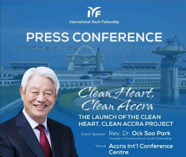 Utilizing the Mindset Education Concept as a tool to Achieve Clean Accra Project: Story of Rev. Dr. Ock Soo Park