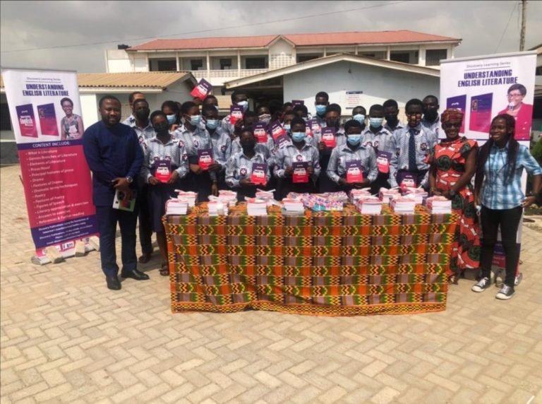 Teshie Presby Senior High School  receives books to boost learning and performance in English language