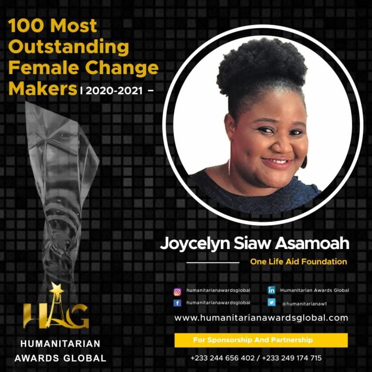 OLAF Founder Joycelyn Siaw-Asamoah Among 100 Most Outstanding Female Change Makers From Ghana