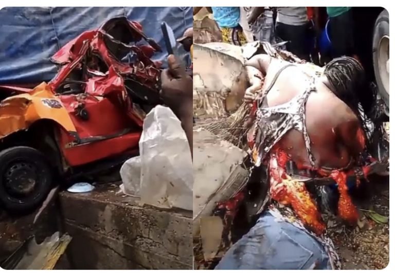 Six possible deaths after Articulator-car crash at Nsawam.