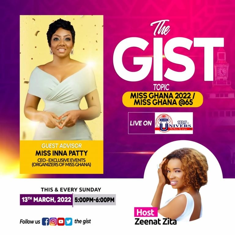 Dont Miss ‘The GIST’ Show On Radio Universe With Zeenat Zita