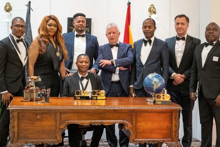 Nick Danso Adjei of Ghana Link Network Services Ltd picks two awards at maiden CEO Vision Awards