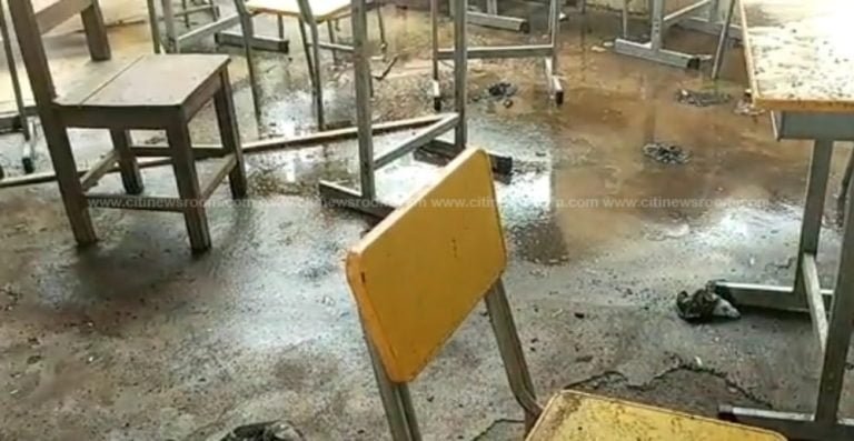 Rain storm ravages Azantilow SHS buildings in Builsa North