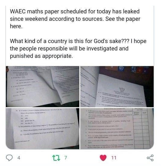 You can't punish WASSCE candidates for leaked Maths papers (Public Opinion)