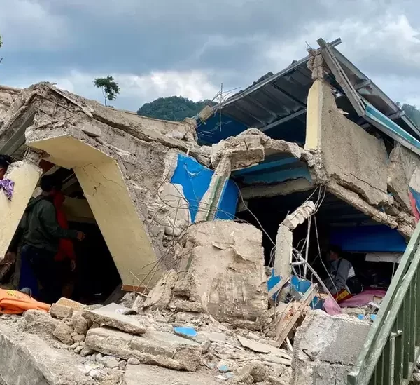 earthquake on the island of Java in Indonesia