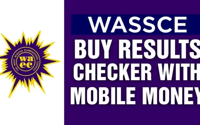 How to buy 2022 WASSCE result checker with Momo on GhanaEducation.Org