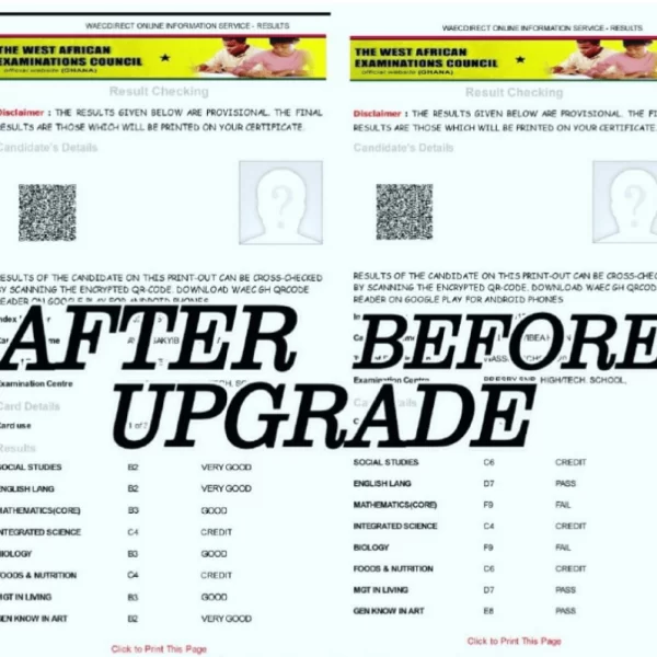 How to upgrade 2022 WASSCE results if you failed