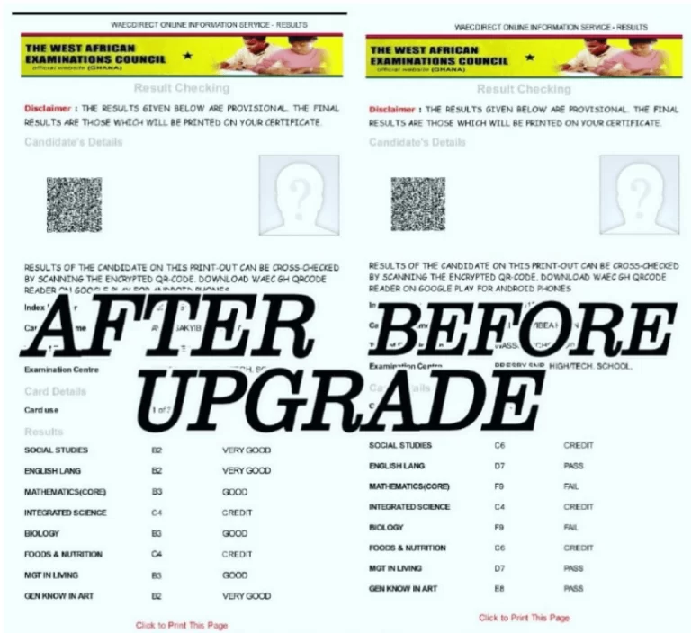 How to upgrade 2022 WASSCE results if you failed