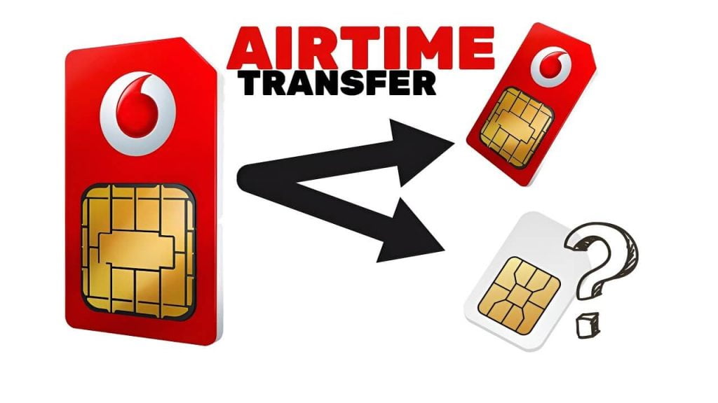 how to transfer airtime and data from one vodafone number to the other.