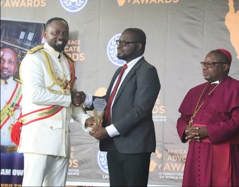 Joseph Wemakor receives the Africa Peace Advocate Awards 2023 for excellence in peacebuilding