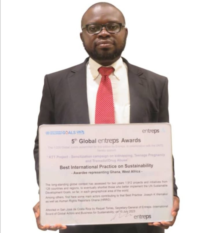 Human Rights Reporters Ghana ED Joseph Wemakor declares 2023 his year of victory
