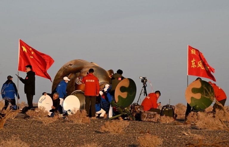 China’s Shenzhou16 astronauts landed on Earth in a damaged parachute