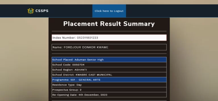 GES releases BECE 2023 school placement online, Check It Here!