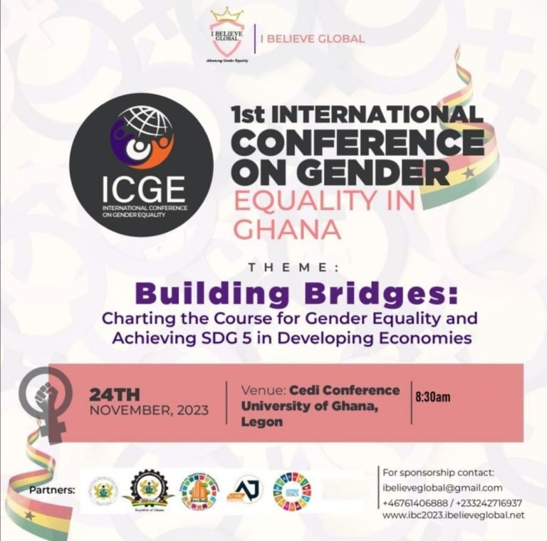 I Believe Global set to revolutionize Ghana with 1st Int’l Conference on Gender Equality