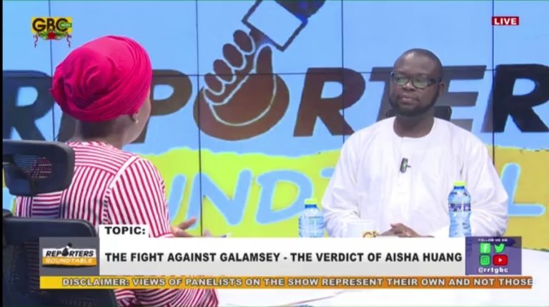 Video: Joseph Wemakor on fight against galamsey and Aisha Huang’s verdict on GBC’s Reporters Round Table show