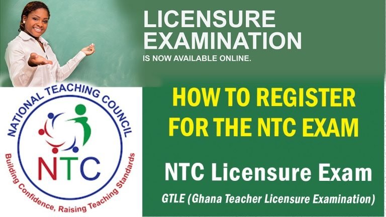 NTC Registration For 2024 Ghana Teacher Licensure Examination (GTLE) 1
