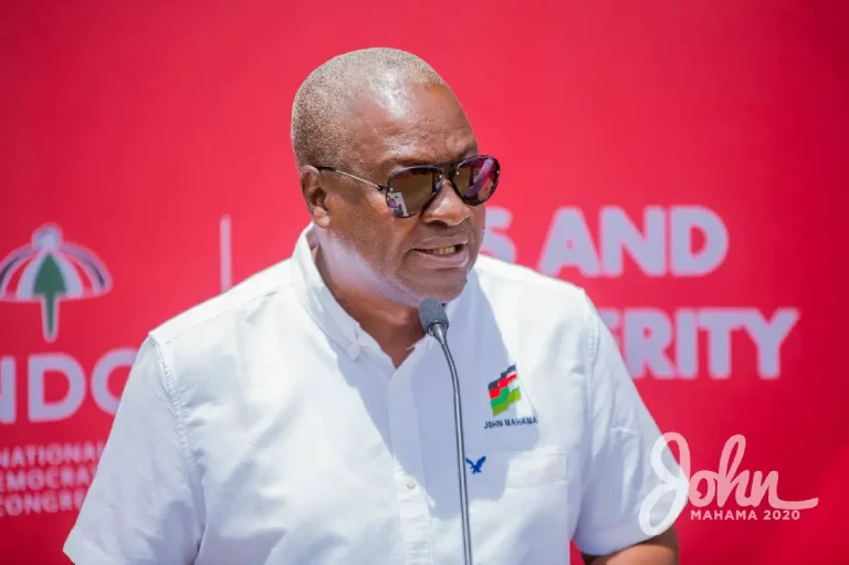 Mahama Asserts his Honesty Government During his Presidency