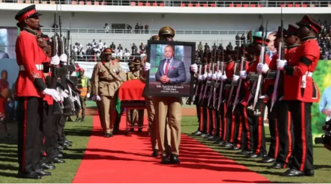 Malawi pay tribute to their vice-president Saulos Chilima