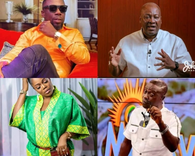 List Of Celebrities Who Have Vowed To Vote For NDC In The 2024 Elections