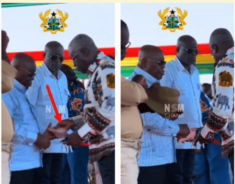 Akufo-Addo Grabs Cash in Viral Video