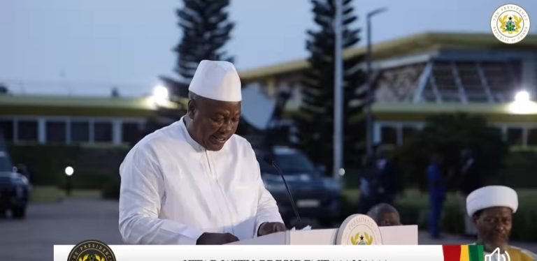 The President, John Dramani Mahama cautions the youth to avoid inappropriate actions during the celebration of the Eid-ul-fitr