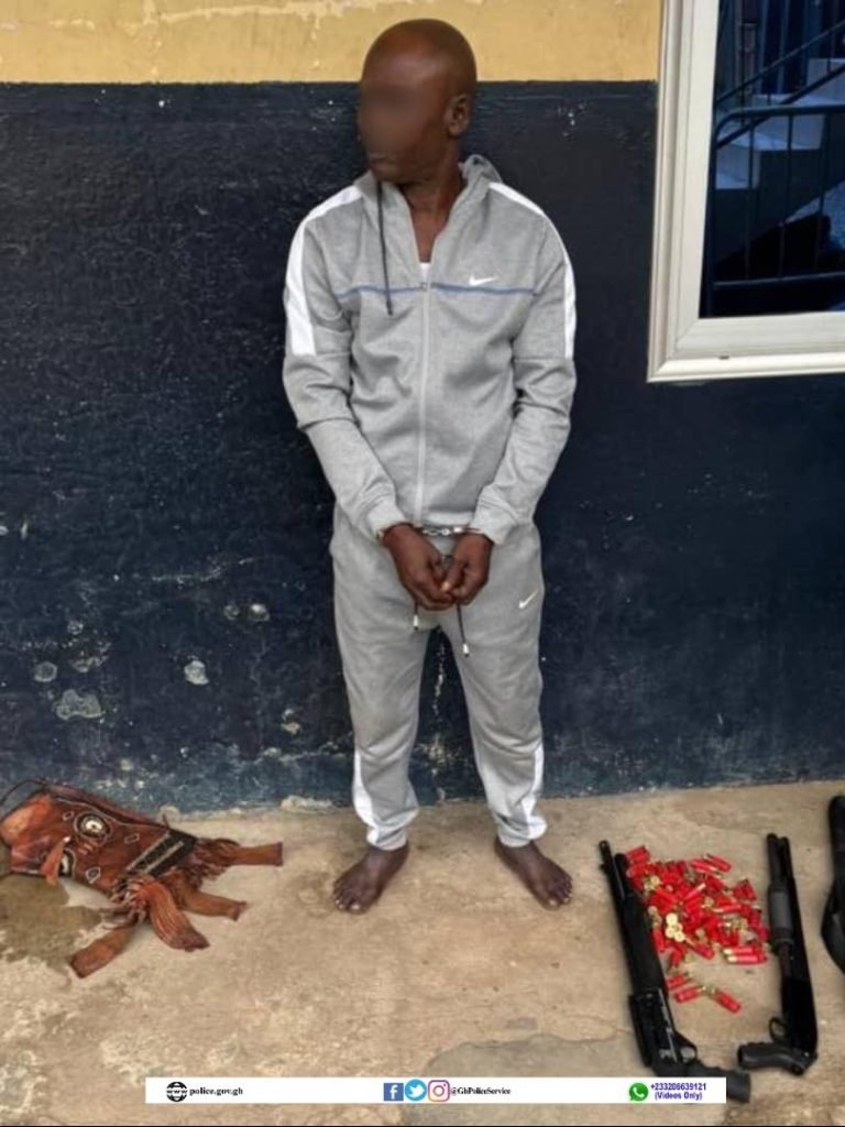 Ghana Police Arrest Suspect For Unlawful Possession Of Weapon