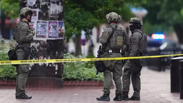 Flamethrower attack in Colorado leaves eight injured at Israeli hostages rally