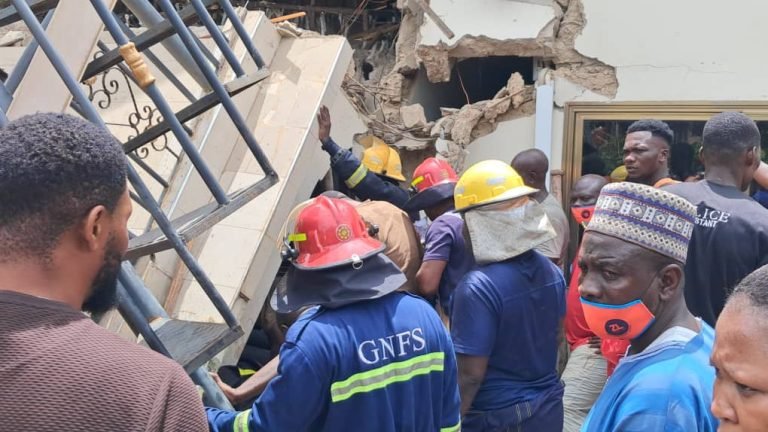 Mason rescued with serious leg injury after building collapsed at Kasoa New Market