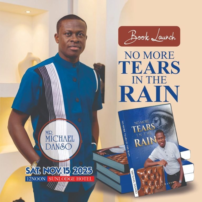Michael Danso to Launch Autobiography ‘No More Tears in the Rain’ on Nov 15