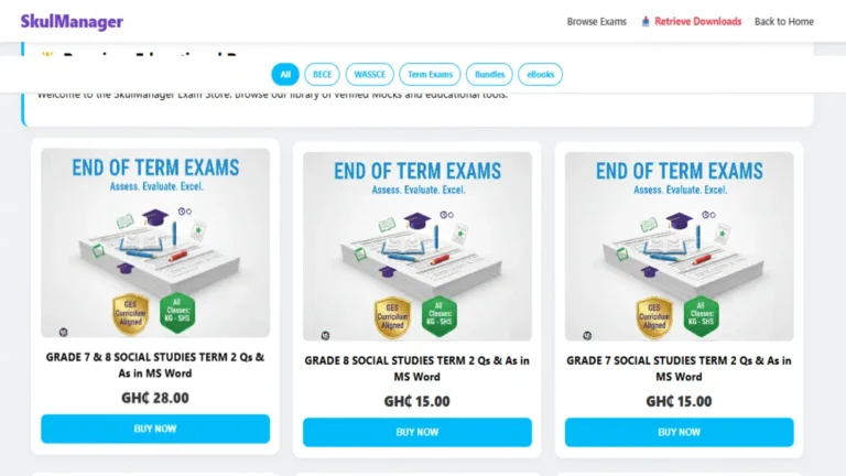 Buy and Download New 2026 Term 2 Exam Questions (Nursery – Grade 8)