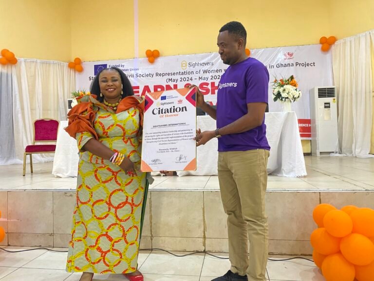 WODAO honours EU, Sightsavers, partners at close of two-year disability inclusion project in Ho
