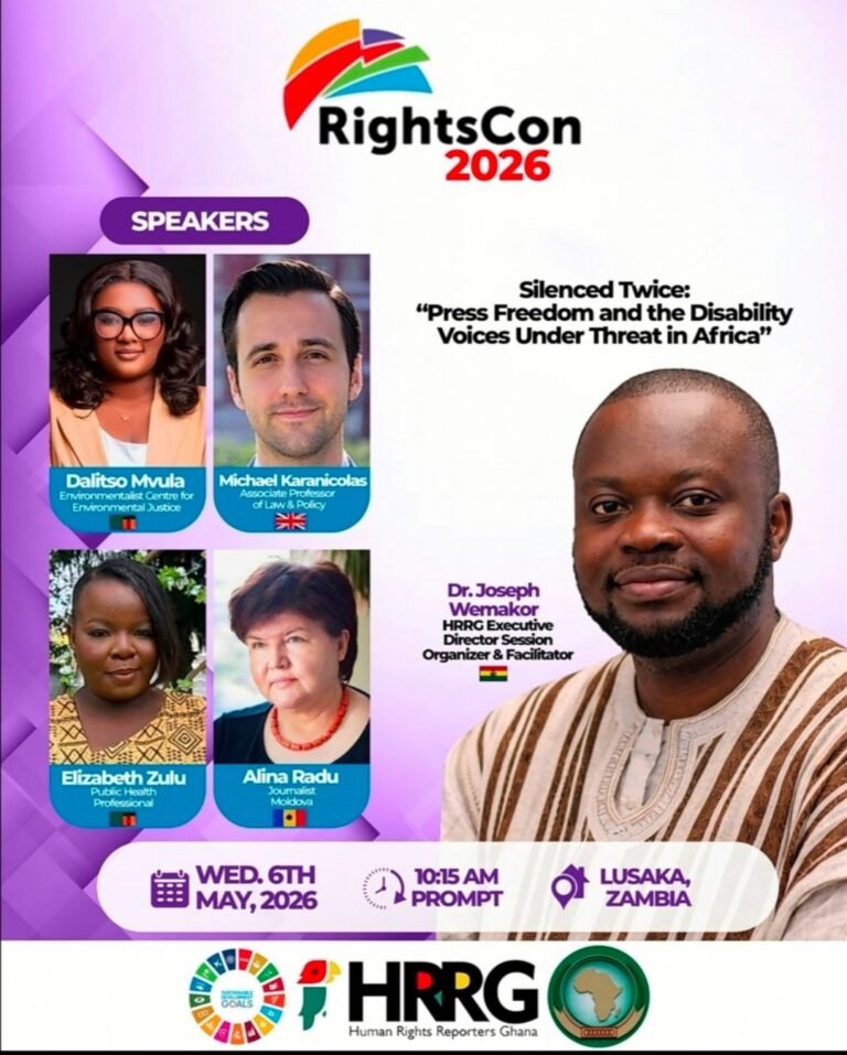 HRRG to convene global dialogue on press freedom, disability inclusion at RightsCon 2026 in Zambia
