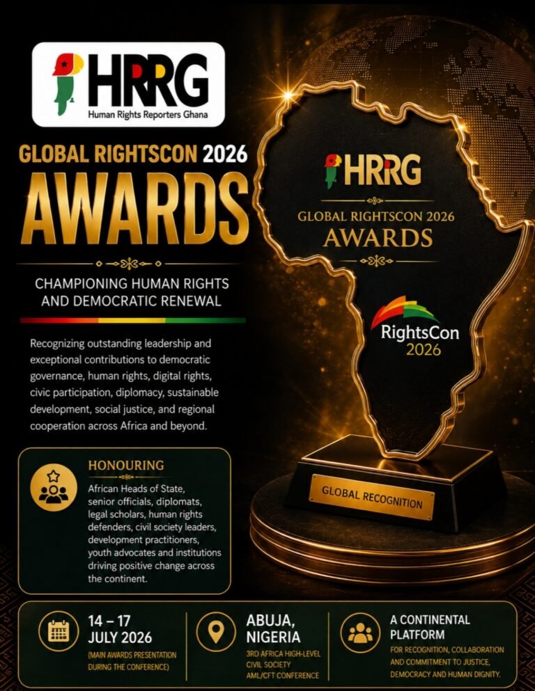 HRRG to Present Global RightsCon 2026 Awards at Africa AML/CFT Conference in Abuja